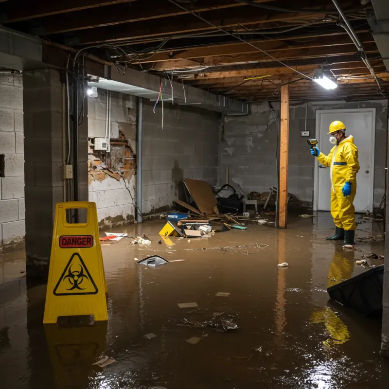 Flooded Basement Electrical Hazard in Sea Girt, NJ Property